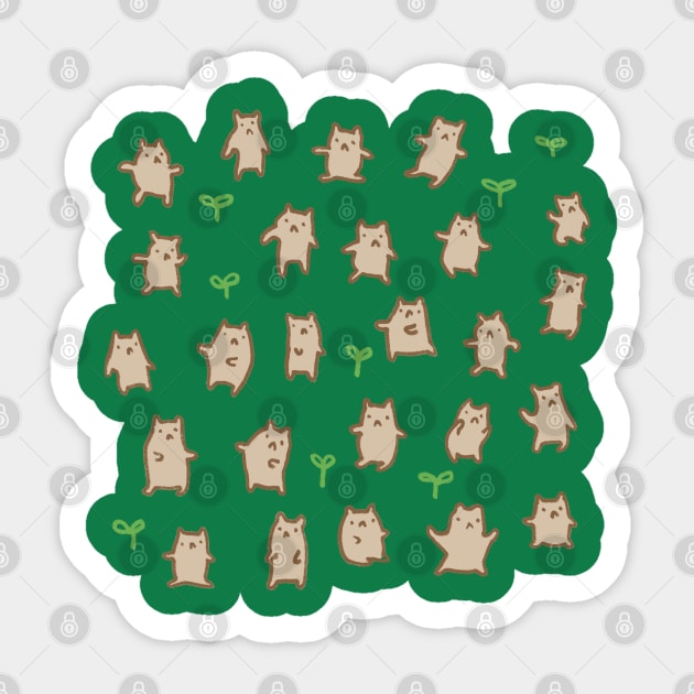 Tiny Bears Pattern Sticker by Sophie Corrigan